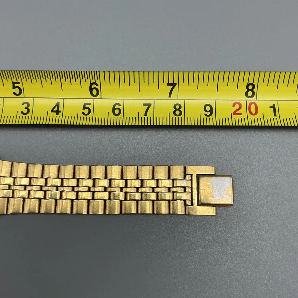 Vintage Pulsar Mens Watch 34mm Gold Tone Round V501-X080 New Battery 7.5
